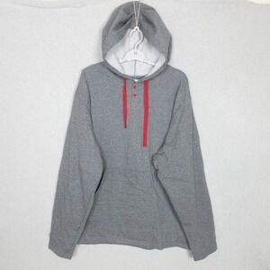 PajamaGram Gray Hoodie Pullover Sweatshirt Long Sleeve Men's Size XL NEW